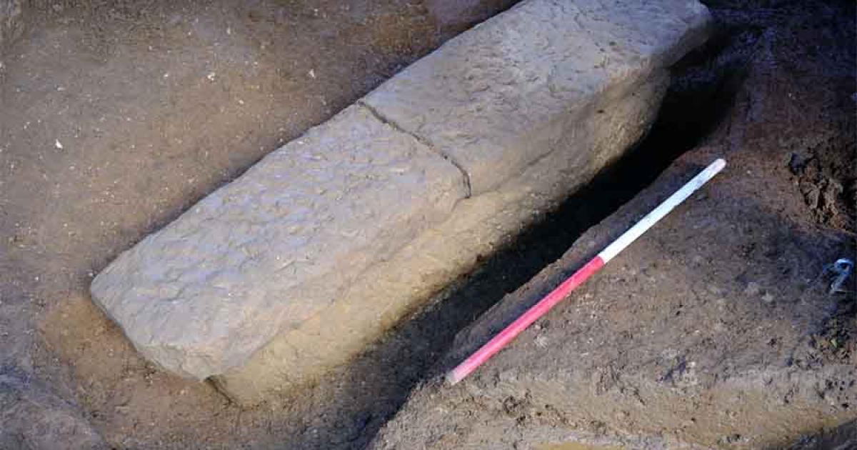 A Roman Coffin has been unearthed during restoration works in Bath. 